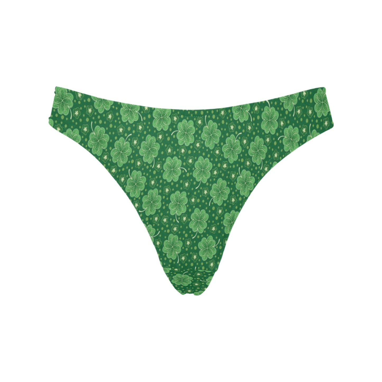 Shamrock Design Print Women's Thongs