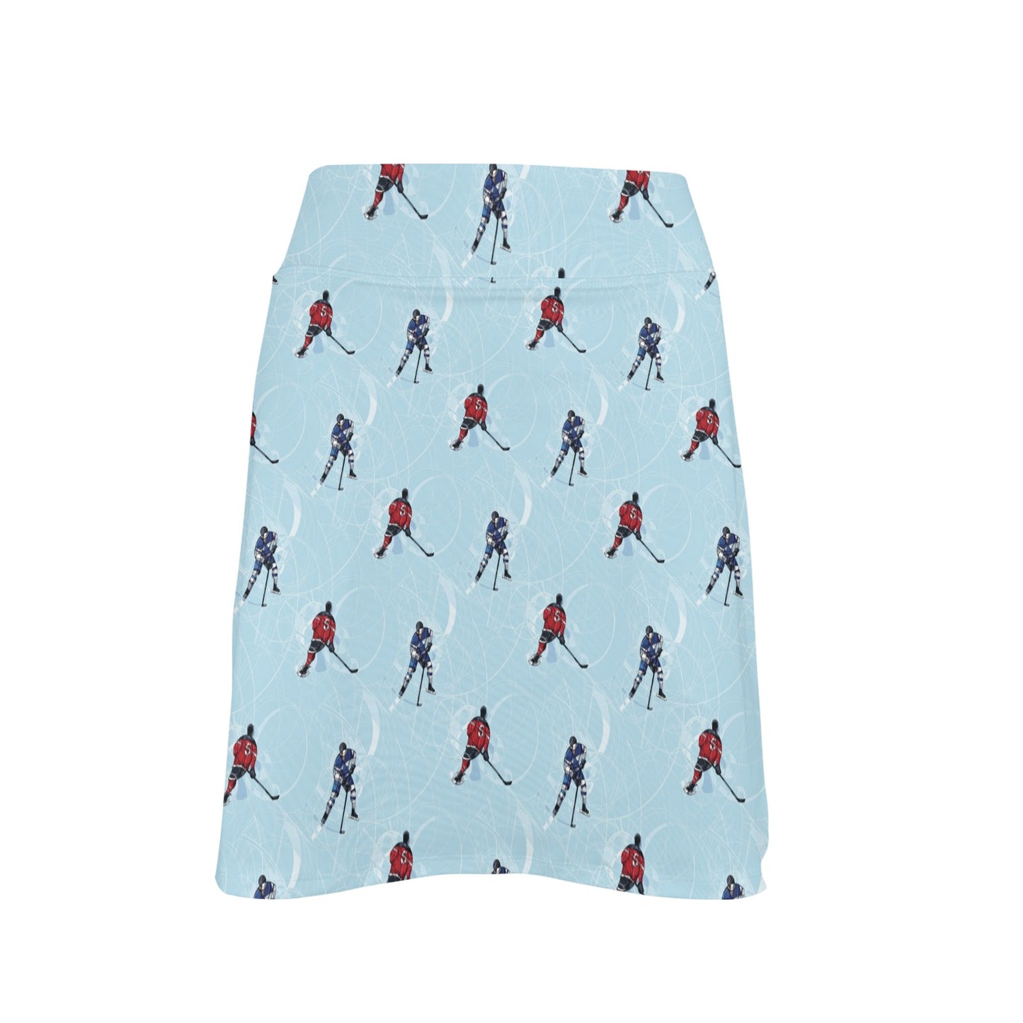 Hockey Player Print Design LKS302 17" Golf & Pickleball Skort with Pockets