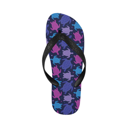 Sea Turtle Print Design LKS309 Flip Flops