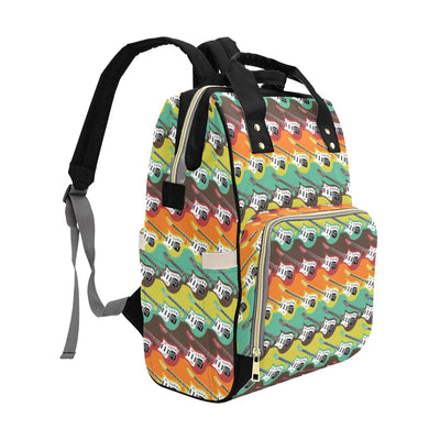 Electric Guitar Print Design LKS401 Diaper Bag Backpack