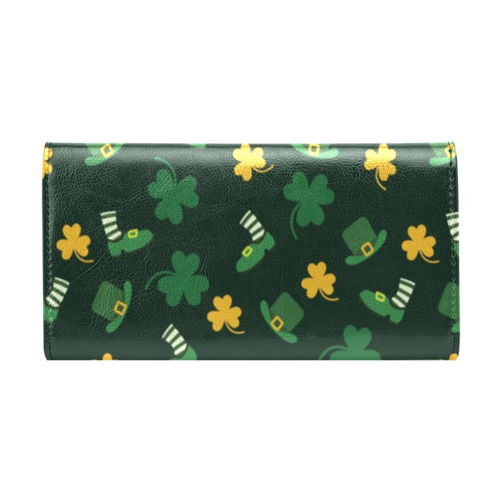 St Patricks Day Print Design LKS306 Women's Trifold Wallet