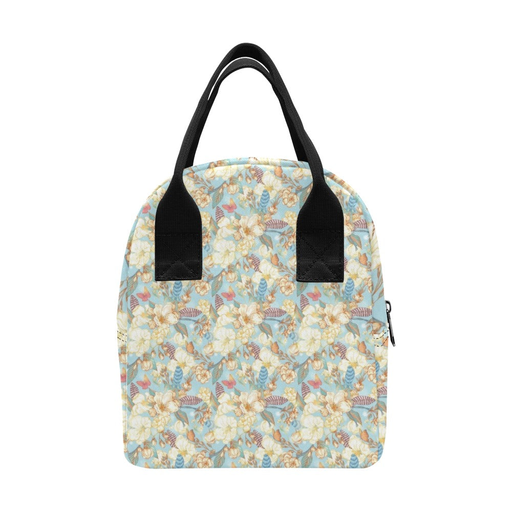 Summer Floral Print Design LKS302 Insulated Lunch Bag