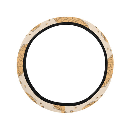 Waffle Print Design LKS303 Steering Wheel Cover with Elastic Edge