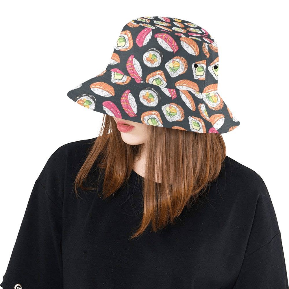 Sushi Print Design LKS306 Unisex Bucket Hat