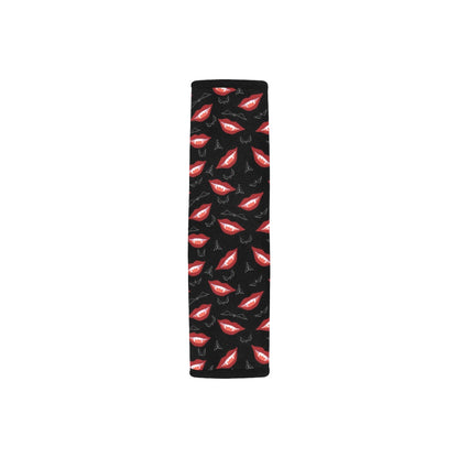 Vampire Lips Print Design LKS301 Car Seat Belt Cover
