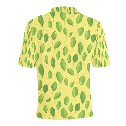 Spinach Print Design LKS302 Men Polo Shirt