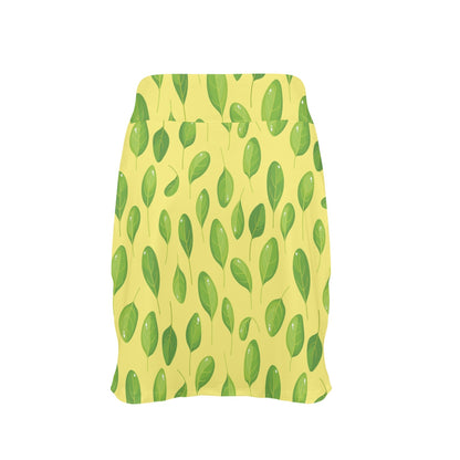 Spinach Print Design LKS302 17" Golf & Pickleball Skort with Pockets