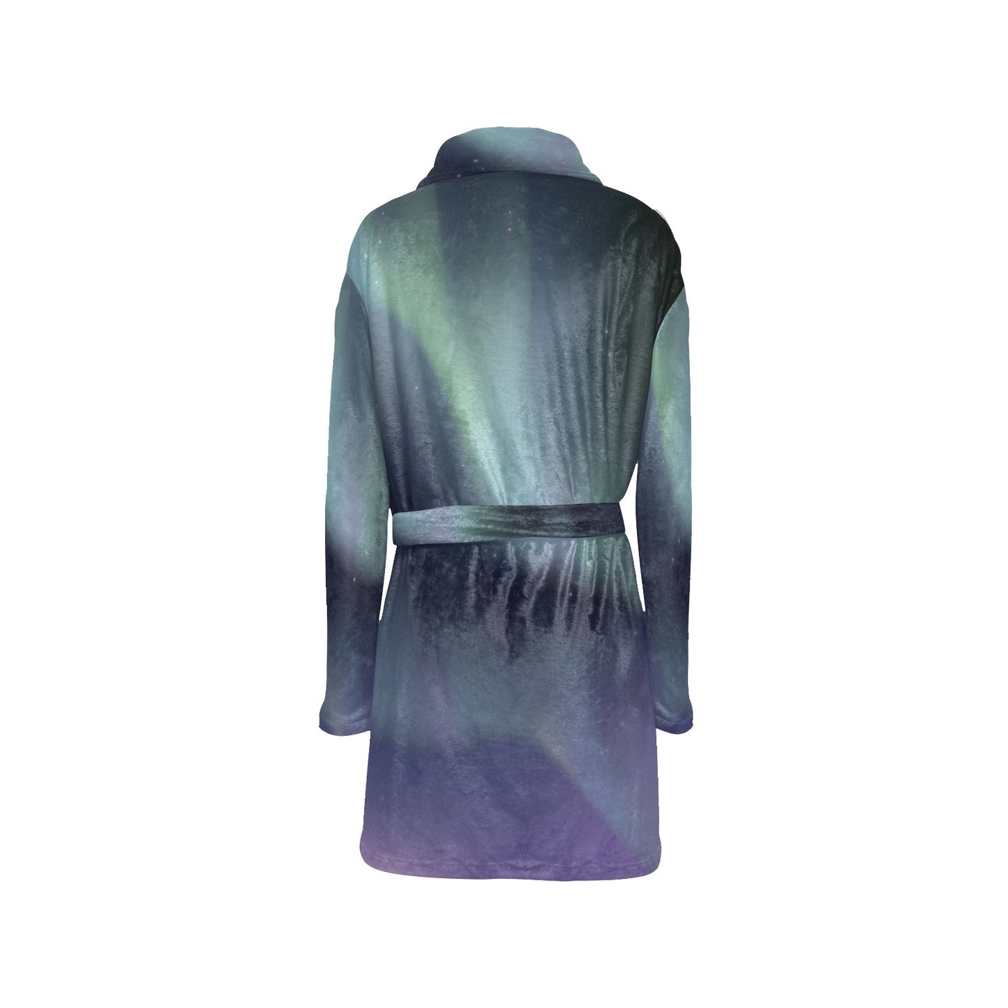 Aurora Borealis Pattern Print Design 01 Women's Fleece Robe