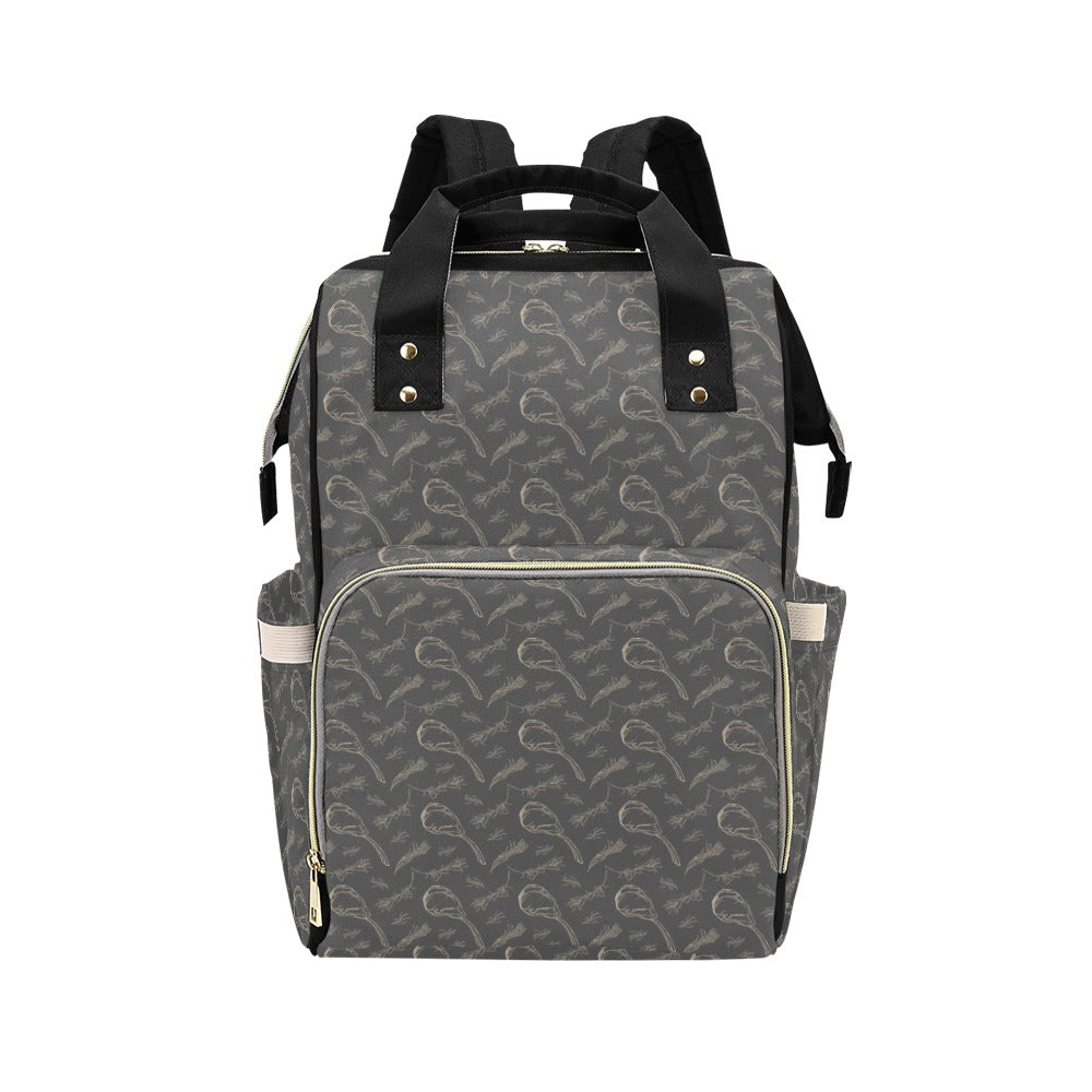 Steak Print Design LKS302 Diaper Bag Backpack