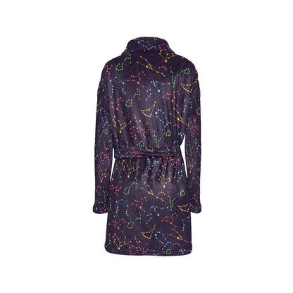 Zodiac Print Design LKS301 Women's Fleece Robe