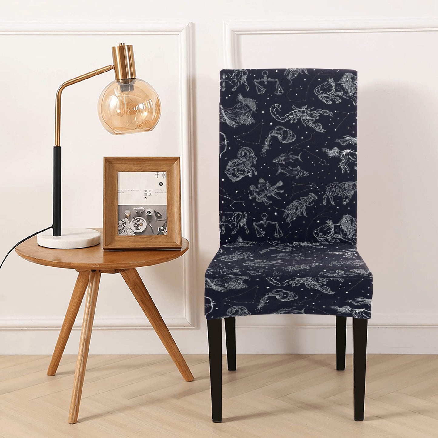 Zodiac Print Design LKS304 Dining Chair Slipcover