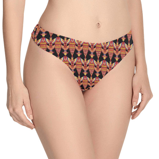 Totem Pole Print Women's Thongs