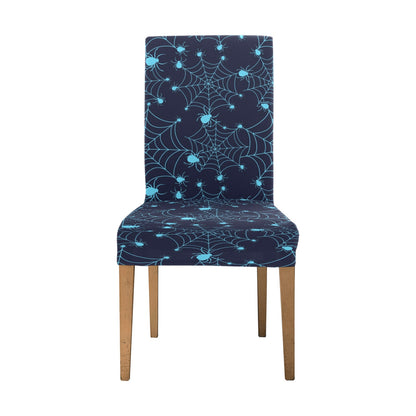 Spider Web Blue Print Design LKS304 Dining Chair Slipcover