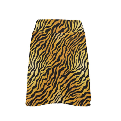 Tiger Print Design LKS302 17" Golf & Pickleball Skort with Pockets