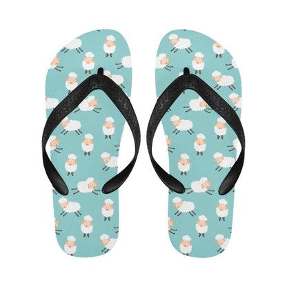 Sheep Print Design LKS406 Flip Flops