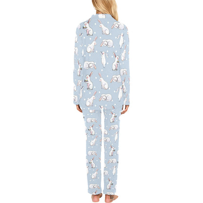 Rabbit Pattern Print Design RB06 Women's Long Pajama Set