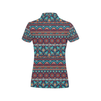 Suzani Print Design LKS302 Women's Polo Shirt