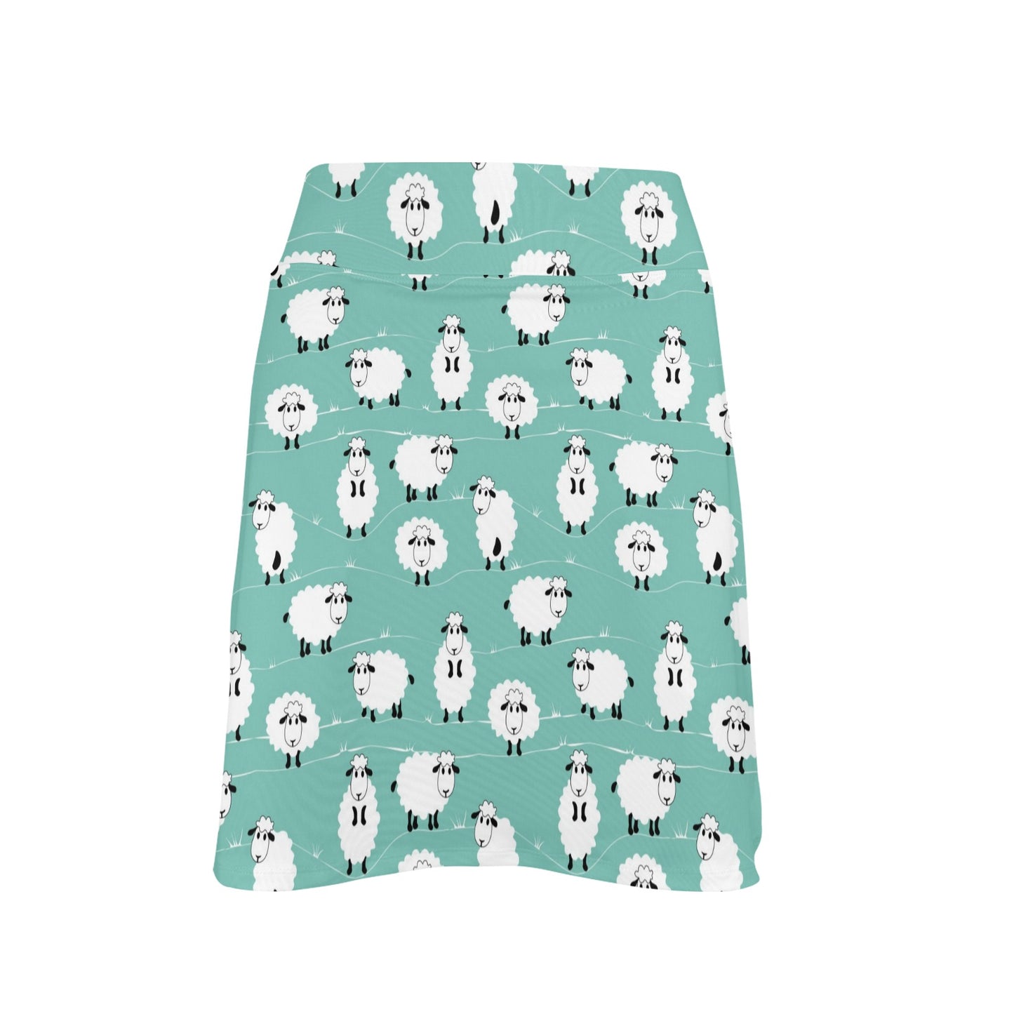 Sheep Print Design LKS404 17" Golf & Pickleball Skort with Pockets