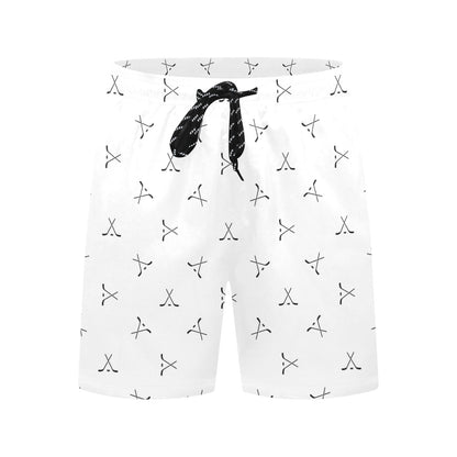 Hockey Print Design LKS304 Men's Swim Trunks Beach Shorts