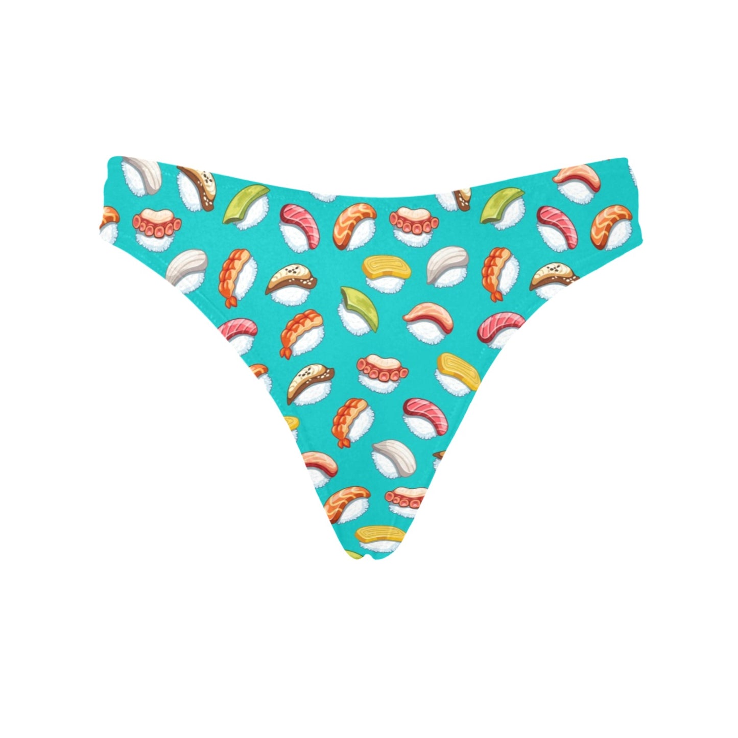 Sushi Themed Print Women's Thongs