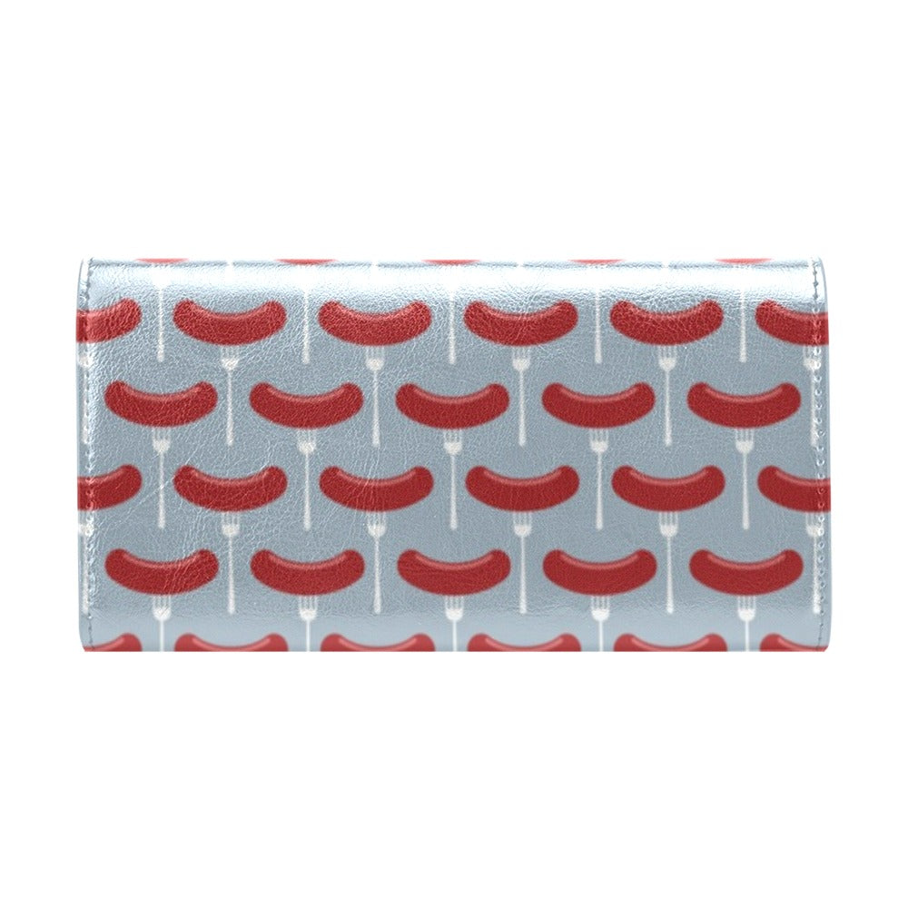 Sausage Print Design LKS301 Women's Trifold Wallet