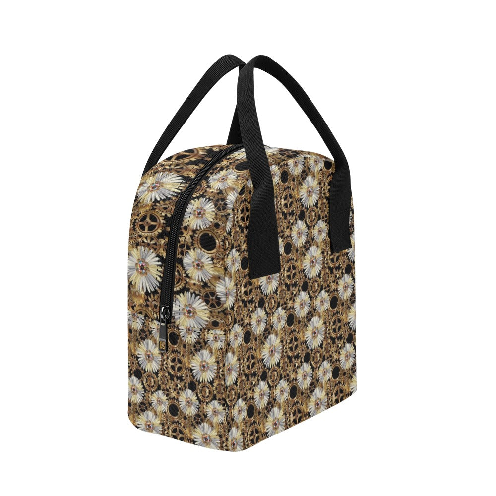 Steampunk Print Design LKS305 Insulated Lunch Bag