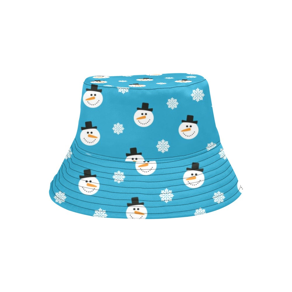 Snowman Print Design LKS303 Unisex Bucket Hat