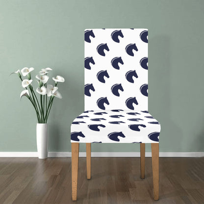 Horse Head Print Design LKS303 Dining Chair Slipcover