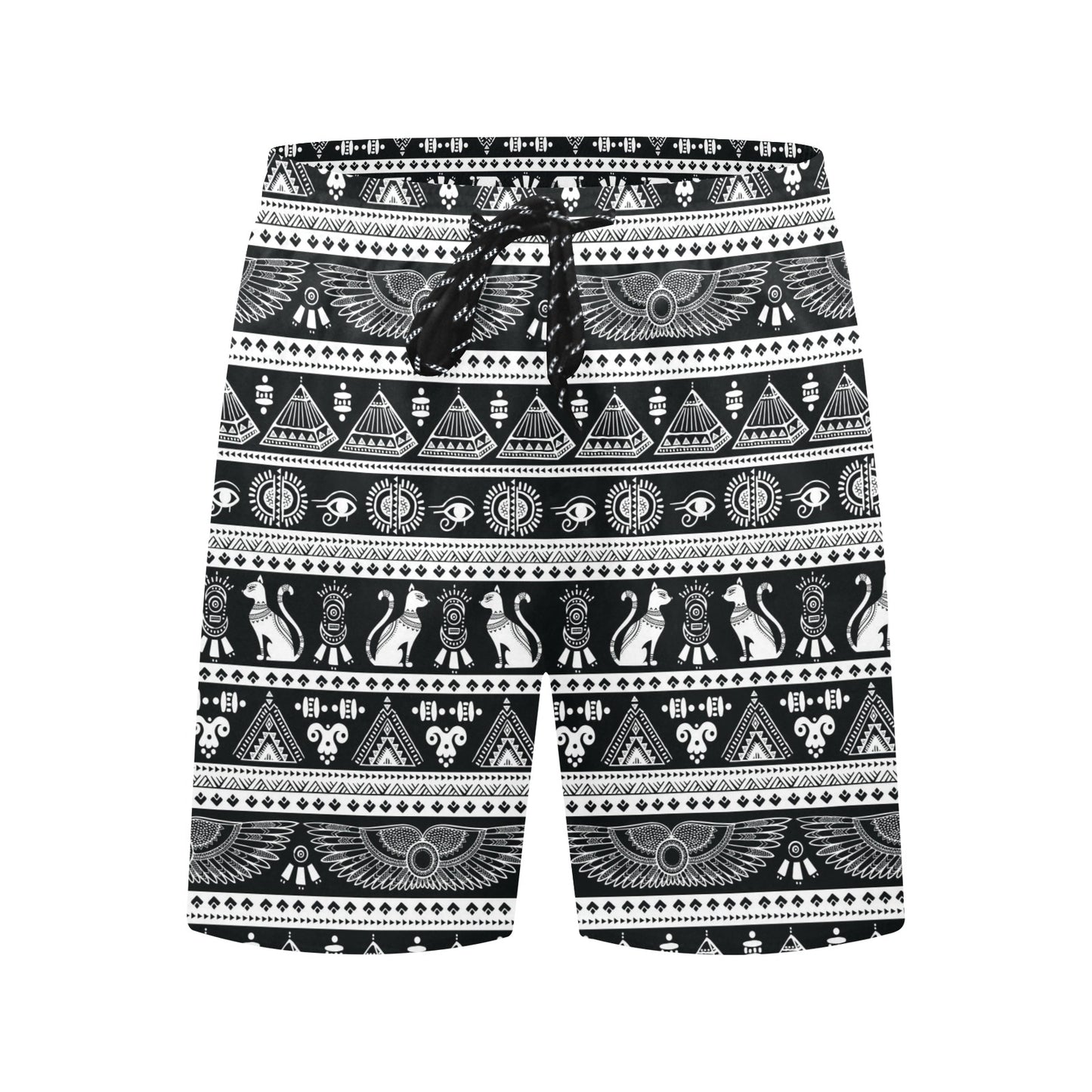 Tribal Pattern Print Design LKS305 Men's Swim Trunks Beach Shorts