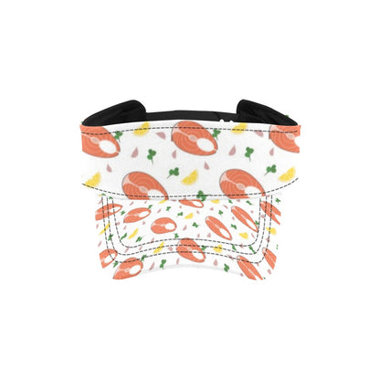 Salmon Steak Print Design LKS303 Unisex Sun Visor