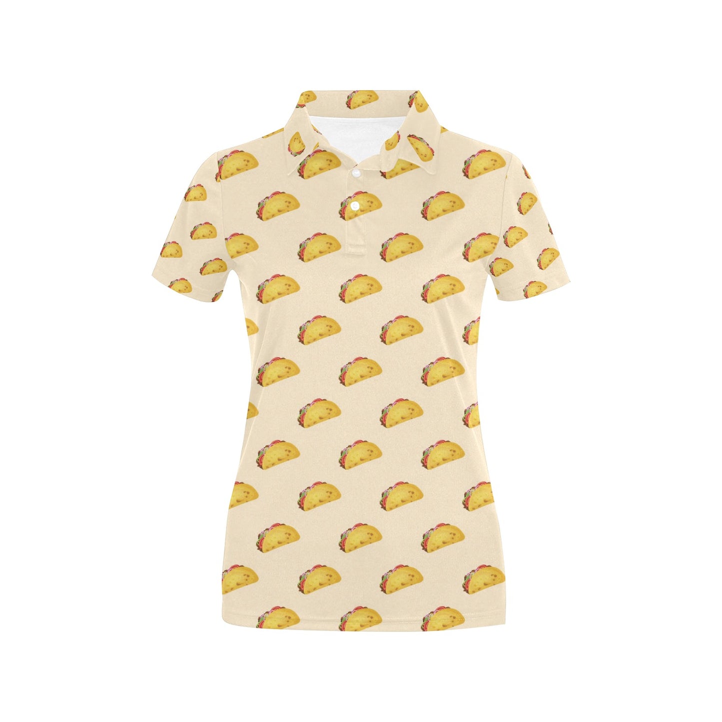 Taco Print Design LKS302 Women's Polo Shirt