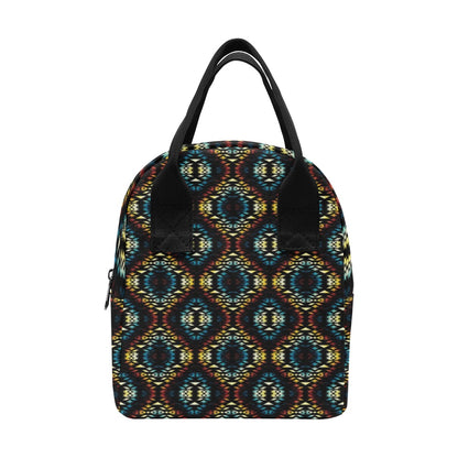 Tribal Pattern Print Design LKS309 Insulated Lunch Bag