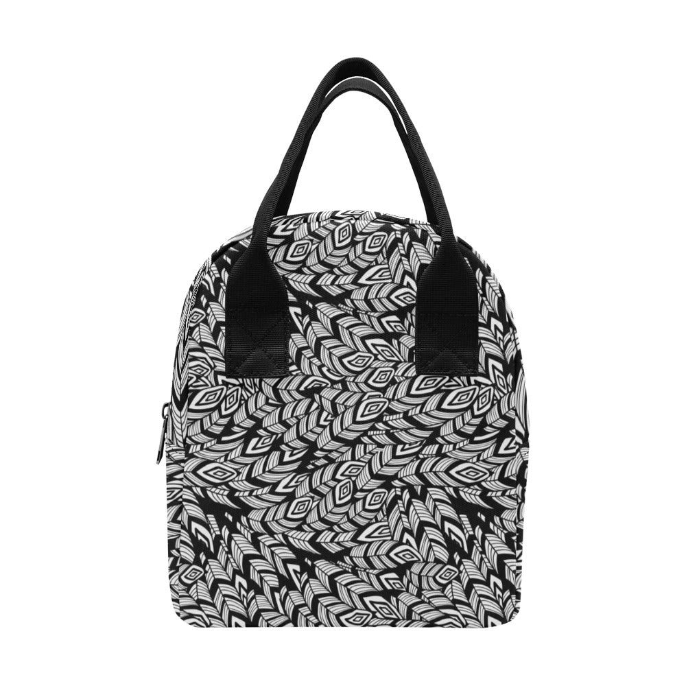 Tribal Pattern Print Design LKS302 Insulated Lunch Bag