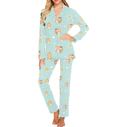 Christian Pattern Print Design 01 Women's Long Pajama Set