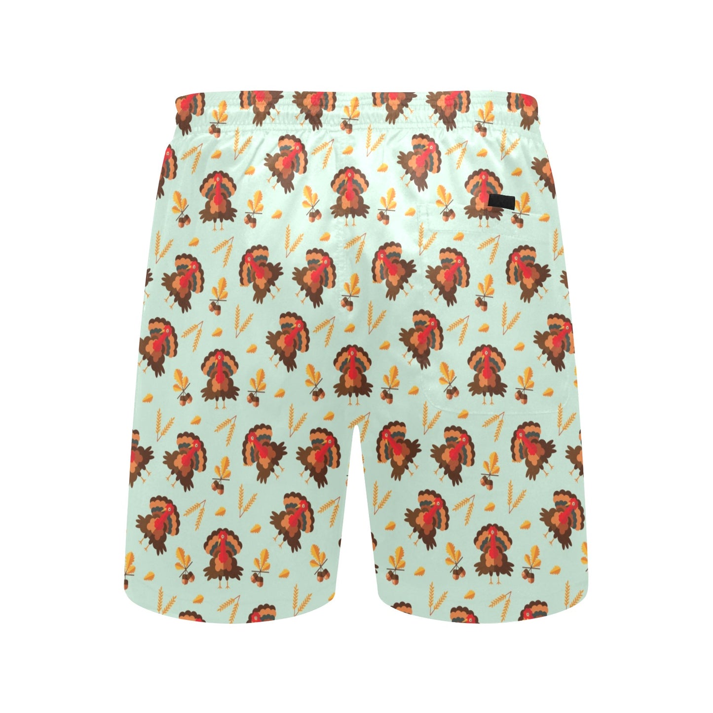 Thanksgiving Print Design LKS309 Men's Swim Trunks Beach Shorts
