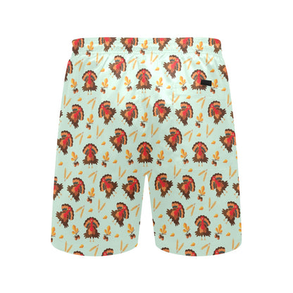 Thanksgiving Print Design LKS309 Men's Swim Trunks Beach Shorts