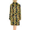 Sunflower Print Design LKS306 Women's Fleece Robe