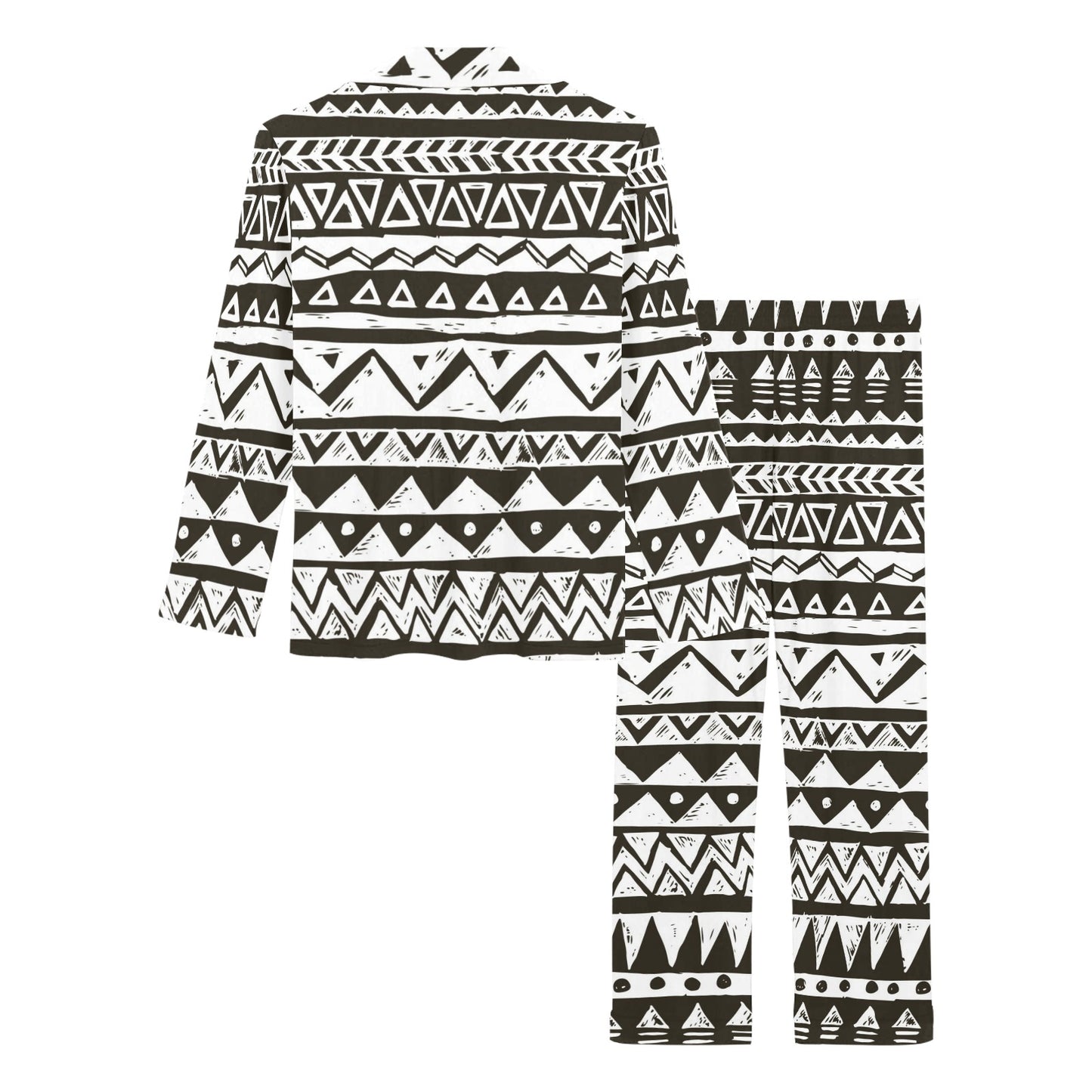 Hand draw Tribal Aztec Women's Long Pajama Set