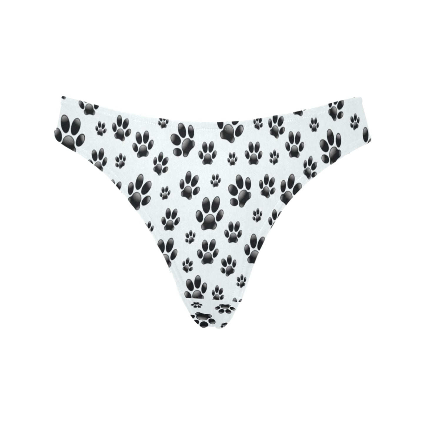 Paw Themed Print Women's Thongs