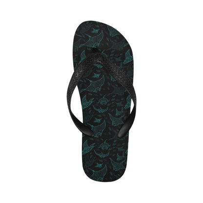 Manta Ray Print Design LKS402 Flip Flops