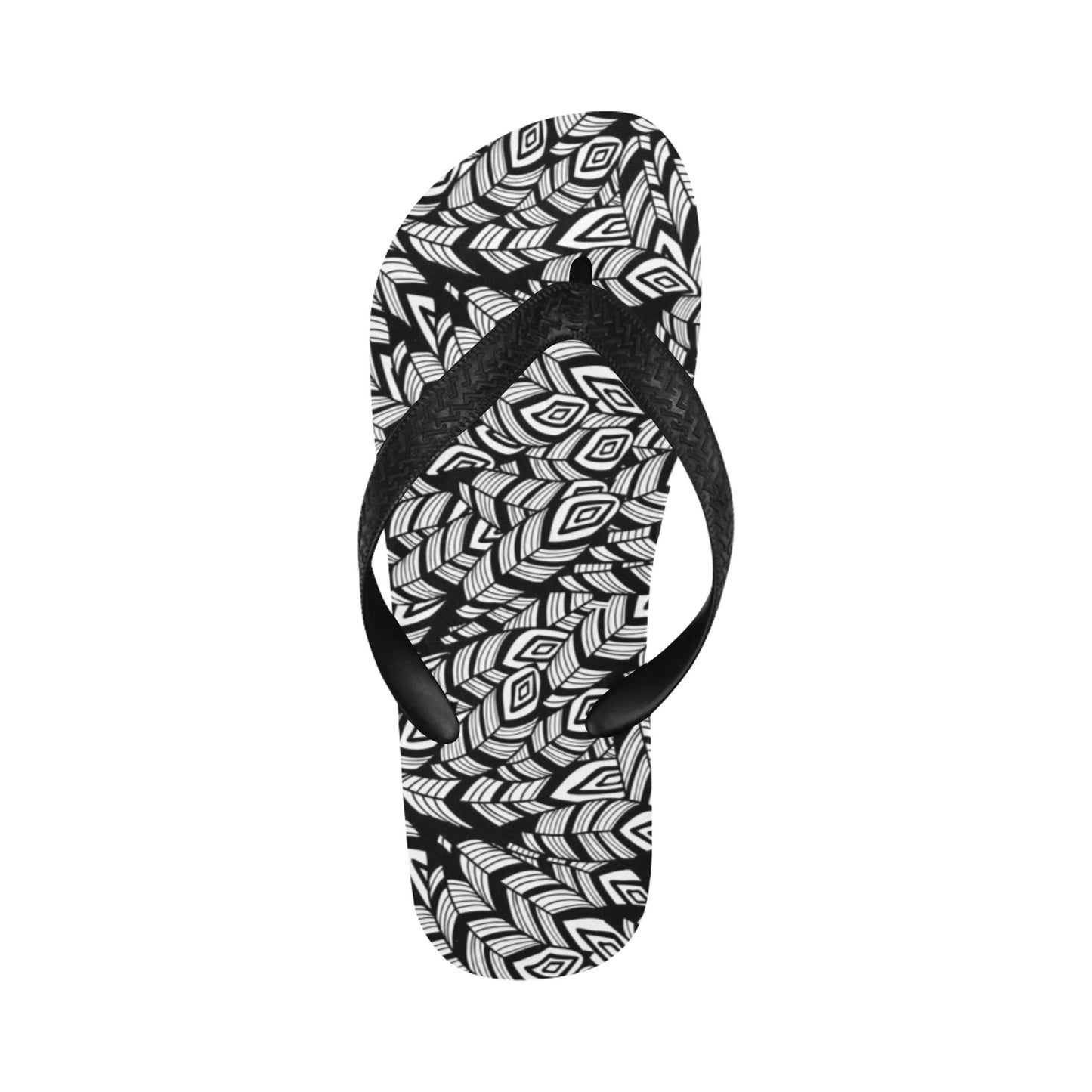 Tribal Pattern Print Design LKS302 Flip Flops