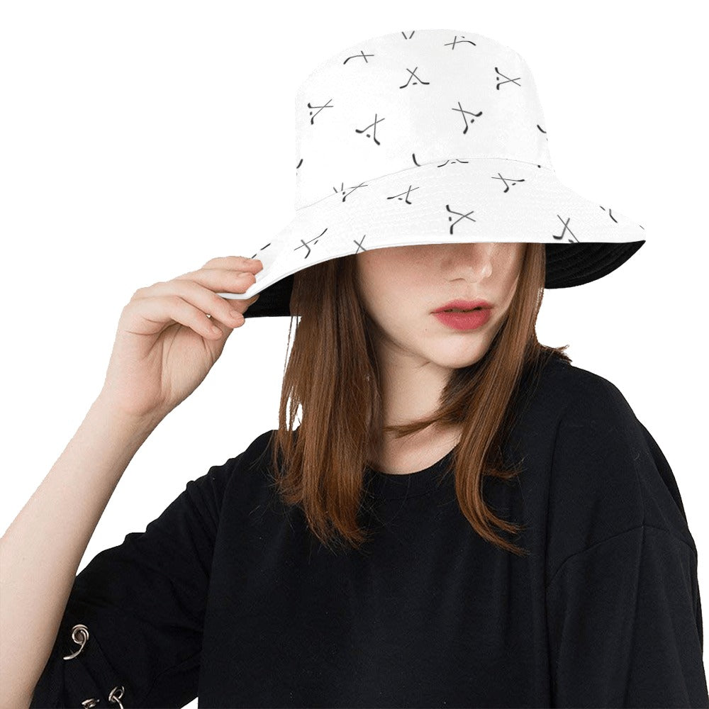 Hockey Print Design LKS304 Unisex Bucket Hat