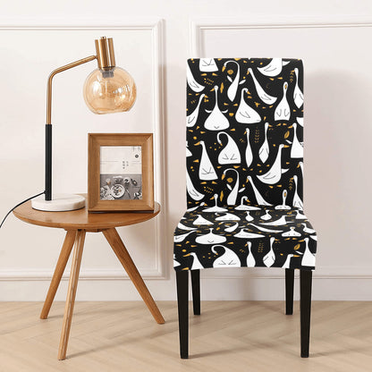 Goose Print Design LKS401 Dining Chair Slipcover