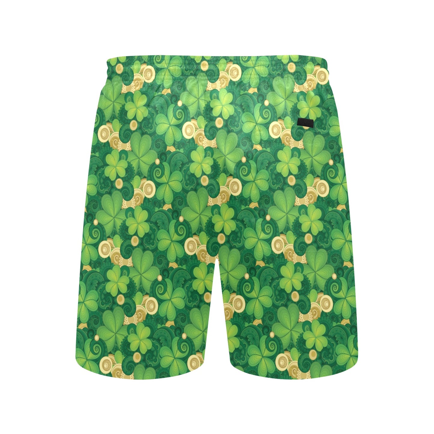 Shamrock Print Design LKS301 Men's Swim Trunks Beach Shorts