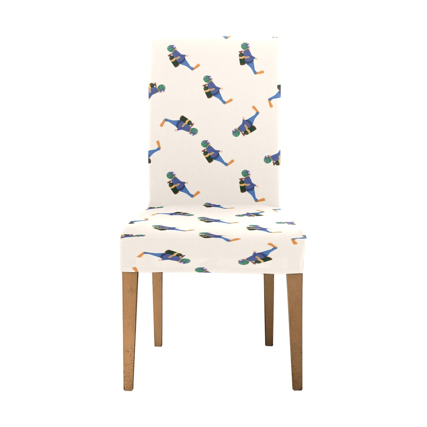 Scuba Driver Print Design LKS301 Dining Chair Slipcover