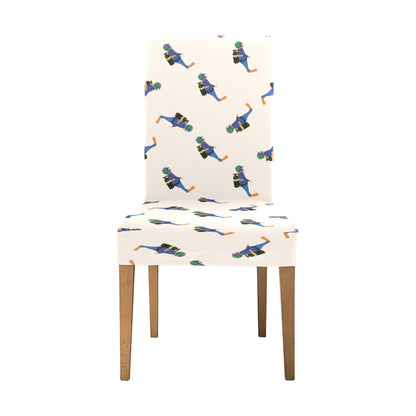 Scuba Driver Print Design LKS301 Dining Chair Slipcover