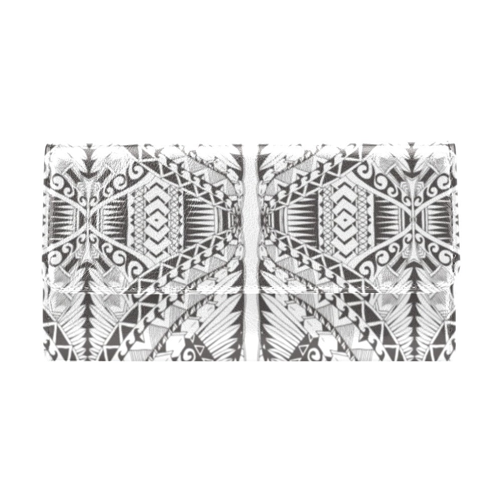 Samoan Style Print Design LKS301 Women's Trifold Wallet
