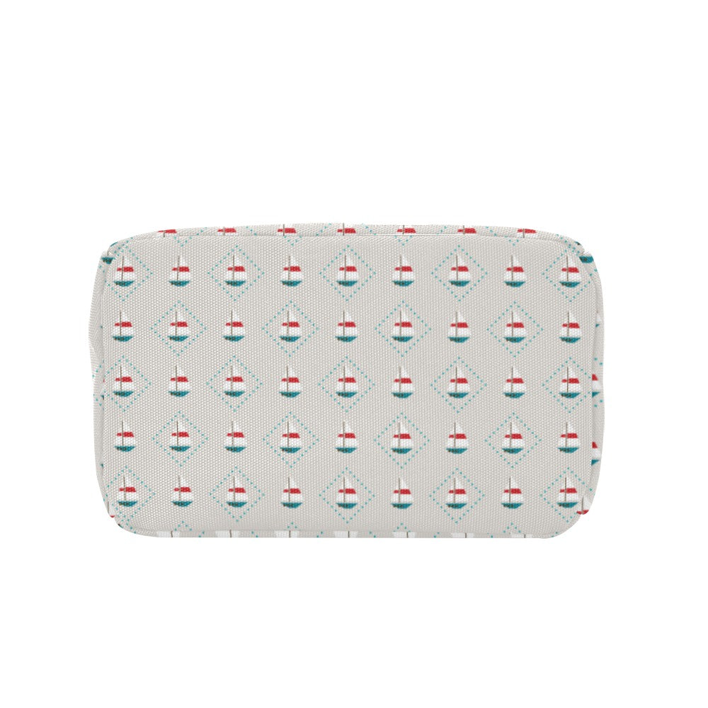 Sailboat Print Design LKS301 Insulated Lunch Bag