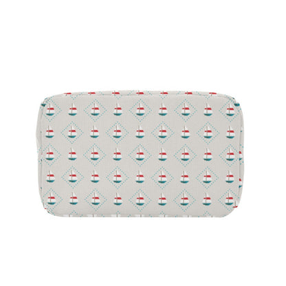 Sailboat Print Design LKS301 Insulated Lunch Bag