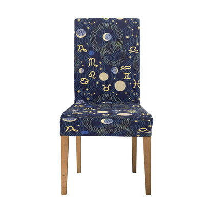 Zodiac Print Design LKS302 Dining Chair Slipcover